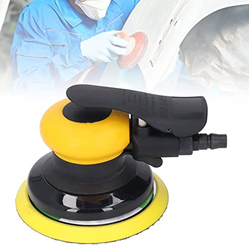 Air Random Orbital Sander, Air Powered Sander Zinc Alloy Stable Operation Fast Polishing 5in Air Random Orbital Sander for Metal