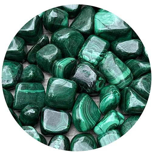 Großhandel Malachit-Trommelsteine, polierter natürlicher Malachit-Edelstein, Malachit, polierte Steine (Malachit, 0,2 kg)