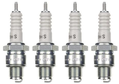 Zündkerze B9HS Set 4 Stück – passend für ATU, Explorer, Adly, Aprilia 50ccm Roller/Mofa/Moped – Zündkerzen 4er Pack
