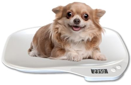 SUJOSAJU Digital Pet Scale, Small Animal Scale Up to 33 lbs Battery Powered Weighing Scale for Puppy Cat and Small Animals Multifunction Kitchen Food Scale
