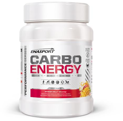 Enasport, Carbo Energy 540g, Bebida isotonica en polvo con electrolitos, Sales minarales para el deporte de Hidratacion.