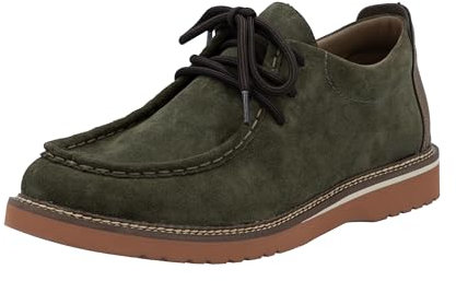 Rieker Herren 04502 Schnürschuhe, Grün, 45 EU