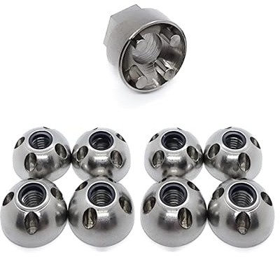 OG Secure | 8 X M8 (8mm) NYLOC Anti-Theft Security Nut Set - 304 Stainless Steel | Tamper Proof Reusable Shear Nuts | For Roof Tent, Winch, Light Bar, E-Bike | For 8mm Thead/Bolts