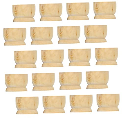 VILLCASE Lot De 3 Porte-gobelets En Bois Pour Décorations De Pâques 20 Pièces X 3