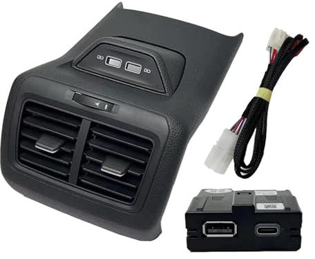 Grille d'aération climatisation Voiture pour Golf 7 MK7 82V 5GG864298B 5GG 864 298B Garniture Ventilation Sortie d'air Arrière Cadre D'assemblage Accoudoir Central avec USB