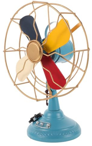 Zerodeko Modèle De Ventilateur Rétro Ornement De Bureau De Style Vintage Décoration De Table Élégante Ambiance Charmante Pour Intérieur
