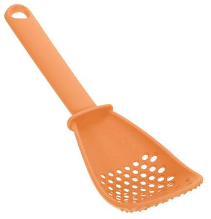 Alipis Cuillère Cuisine Multifonctionnelle en Pp Orange Broyeur Résistant aux Chocs pour Écraser Pommes de Terre et Égoutter Cuisine