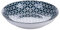 Lot de 6 assiettes creuses en grès, décor géométrique, Confusion