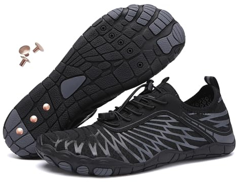 Zapatos de tierra con cobre a tierra descalzo para mujeres hombres neuropatía, senderismo zapatos de agua descalzo, ligeros y antideslizantes