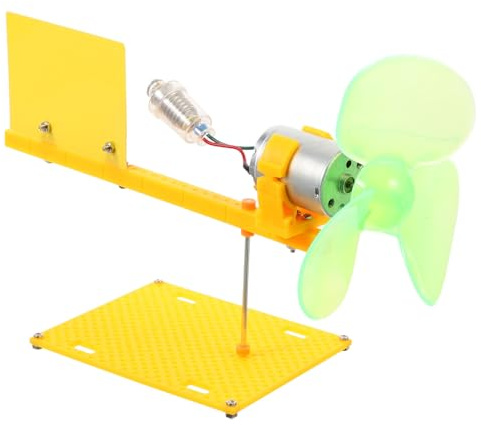 Beaupretty Generatore Eolico DIY per Esperimenti Scientifici Educativi in Stabile Giocattolo Didattico per Stimolare Creatività e Apprendimento Tecnologico