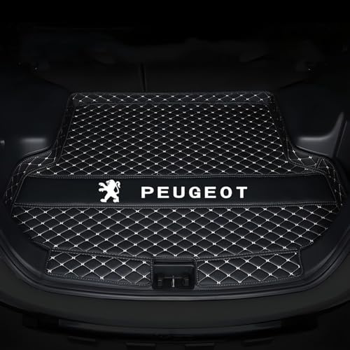 VAPORVERSE Tapis de Coffre Arrière pour Peugeot 5008 III 2024 - SUV, Voiture Coffre Tapis ImerméAbles Antidérapant Anti-salissures CoffreTapis Protection Coussin
