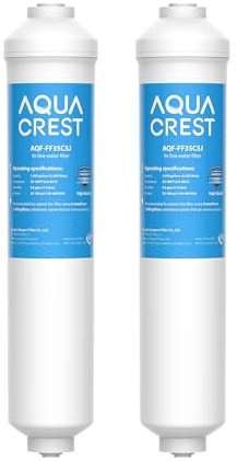AQUACREST Filtre Frigo Remplacement pour Filtre Frigo Samsung® DA29-10105J HAFEX/EXP, DA2010CB DA99-02131B, LG® 5231JA2010B (2)