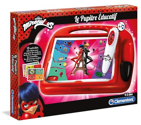 Clementoni Miraculous Lernpult, 4-6 Jahre, 52355, Mehrfarbig, 620 g