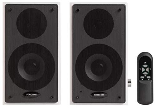 ALTAVOCES ACTIVOS 2.0 FONESTAR CLASS-220B BLANCOS 2*RMS/45W 60-20000HZ ENTRADAS 2*LÍNEA AUX/2*RCA RECEPTOR BT 5.0 MANDO A DISTANCIA