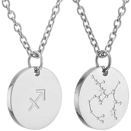 AFSTALR Sternzeichen Kette Gold/Rosegold/Silber für Damen Horoskop Kette Mutter Tochter Freunde Geburtstagsgeschenk