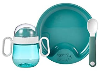 Geschirr Set Set Babygeschirr Mepal Mio 3-teilig Deep Turquoise MEPAL