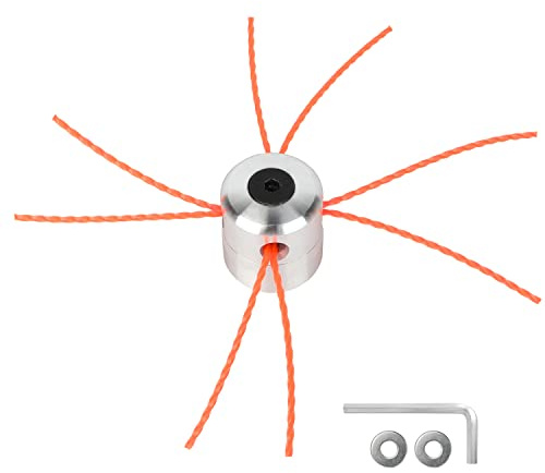 Viabrico Universal-Kopf für Motorsense, M8 M10, mit 4 Nylonfaden, 2,4 mm