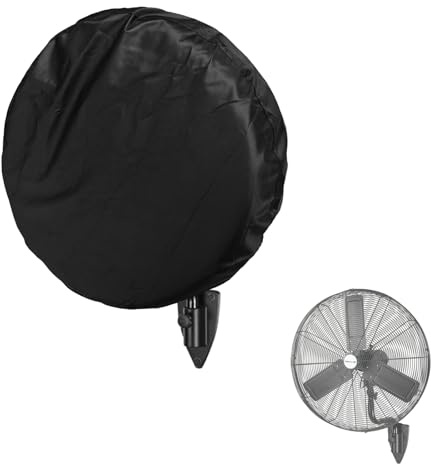 Sobana Housse de ventilateur à montage mural, convient pour ventilateur industriel de 76,2 cm et ventilateur sur pied, étanche, anti-poussière et anti-UV, noir