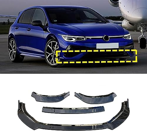 AMAIR Auto Frontlippe Frontspoiler für Golf 6/7/7.5/8 MK6 7 8 GTI,Frontlippe Spoiler Protector Car Styling Karosserie-Anbauteile,Golf 8