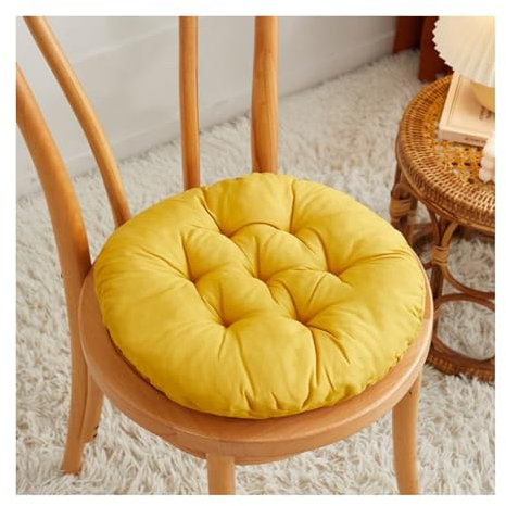 LOJAX Cuscini per sedie da pranzo Set di 8 cuscini rotondi per sedie da giardino Cuscini per sedili da giardino Cucina Balcone Soggiorno 36 x 36 x 5 cm Decorazione per interni ed esterni