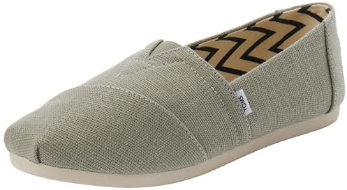 TOMS Kvinnor Espadrille, Lerarv kanvas, 38 EU