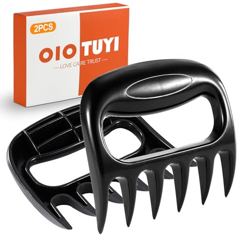 OioTuyi Griffes de porc et broyeur de poulet - Accessoire de barbecue universel - Hachoir à viande, design pattes d'ours - Passe au lave-vaisselle