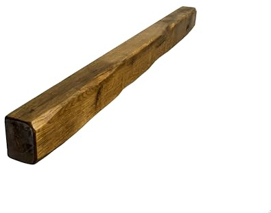 oakleys oak Solid Oak Beams for Fireplaces- Oak Floating Shelf for Home Decor- Rustic Shelves to Decorative Logs for Fireplace- Lightly Worked- Beam Size(90x7.5x10) Cm