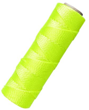 BSRHOME Mason Line String Line,300 Ft Length Nylon Twine,18 Braided Nylon String for Gardening Or Masonry Tools,Twine String for Gardening,Yellow