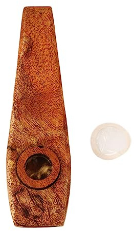 Kazoo Flöte, Ahornholzflöte, musikalisches Blasinstrument mit Membran zum Spielen von Performance-Instrumentalbegleitung, Bands