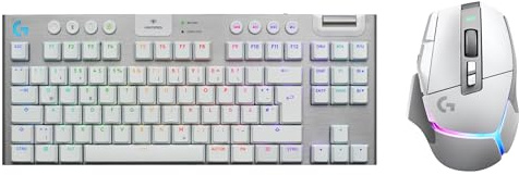 Logitech G G915 X LIGHTSPEED TKL - flache kabellose Gaming-Tastatur mit Double-Shot-PBT-Tastenkappen, taktilen GL-Switches,PC/Mac, DEU QWERTZ, Logitech G502 X PLUS LIGHTSPEED Wireless RGB Gaming Mouse
