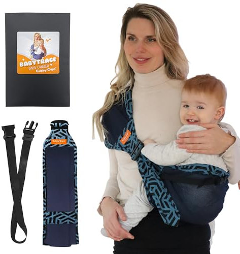 GUBBY GUPS® Ergonomische praktische Babytrage V3.0 für schnelle Einsätze - Tragetuch Baby neugeboren Baby Tragegurt Kleinkind bis 15 KG, Hüftsitz Baby Trage Tragesystem