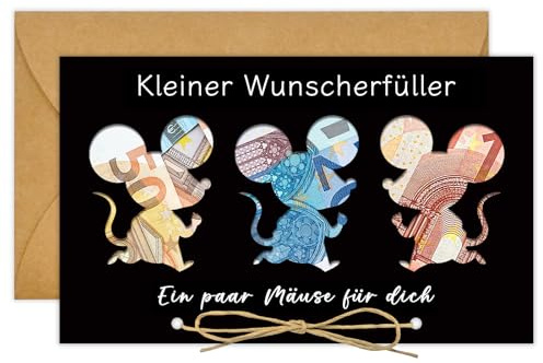 BOYATONG Wunscherfüller Geldgeschenk–Lustige Geldgeschenke Verpackung mit Umschlägen,Kleine Geschenke zum Geburtstag, zur Kommunion,Konfirmation,Firmung,Jugendweihe,Einschulung-für Mädchen und Jungen
