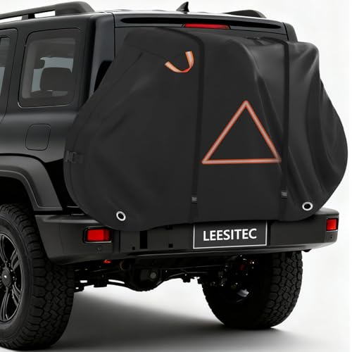 LEESITEC Fahrradabdeckung Heckträger für 2 Fahrräder-Heavy Duty & Wasserdichtes Fahrrad und E-Bike Transportschutz