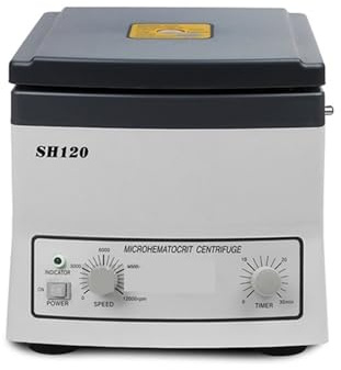 Centrifugeuse Centrifugeuse De Table SH120, Micro Hématocrite, Laboratoire Scolaire, Sang PRP, 15300xg, Avec 24 Tubes, Centrifugeuse Capillaire