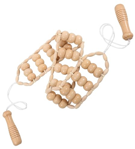 MOBUTOFU Masajeador Corporal Manual de Madera Rodillo para Fascia, Mango Ergonómico, Adecuado para Aliviar Tensión Muscular en Espalda y Cuello Hogar
