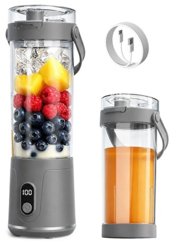 600 ML Mini Mixeur Portable, Rechargeable Mini Blender smoothie