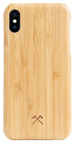Woodcessories - Coque Compatible avec iPhone XS Max. Coque fabriquée à partir de Bois véritbale et Durable. Design prenium, EcoCase Slim (Bambou)