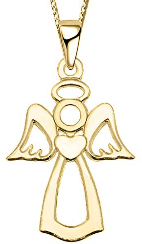Damen Mädchen Halskette aus 925 Sterling Silber Kinder Frau Schutz-Engel Anhänger Kette