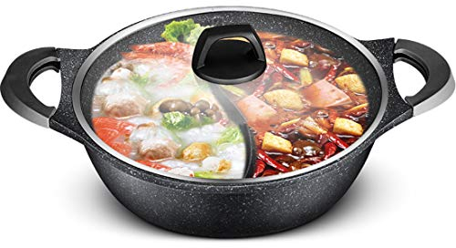 LTLWSH Hot Pot, 30cm Casserole Dishes Suitable for All Stoves Non-Stick Is Easy To Clean, Seamless Anti-Scald Handle Professional Kitchenware for The Home