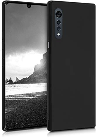 kwmobile Custodia Compatibile con LG Velvet Cover - Back Case per Smartphone in Silicone TPU - Protezione Gommata - nero matt