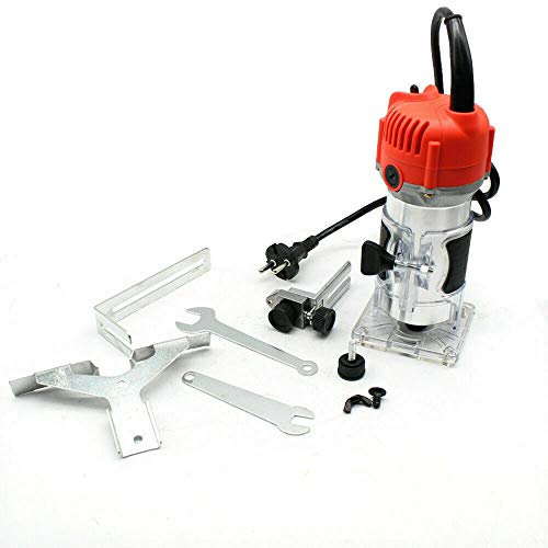 30.000 r/min. Recortadora eléctrica manual, trabajo de madera, tallado, router laminador de madera, cortador manual, herramientas de carpintero, pinza de sujeción de 1/4 pulgadas de diámetro