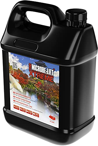 Microbe-Lift Pond Xtreme - 3785 ml - Macht Gartenteichwasser fischgerecht, entfernt Chlor und Ammoniak, sicher für alle Teichbewohner.