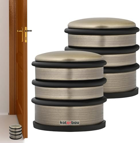 KOTARBAU® 2er Set Türstopper für Türen Freisehend Türpuffer hoch patiniert