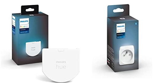 Philips Hue Module d'interrupteur mural & Hue Smart Plug, prise connectée
