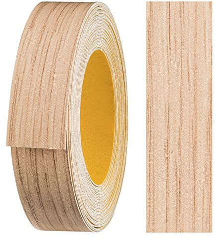 haggiy Melaminkanten-Band selbstklebend 18mm x 5m I Kantenband I Möbelkantenband I Sicherer Halt ohne Bügeln I Kantenumleimer I Furnier für Regalbretter/Holzplatten (Lindberg Eiche)