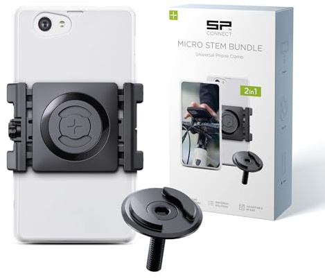 SP CONNECT Micro Stem Mount Pro mit Universal Clamp | SPC+ | Handy Halterung für den fahrradlenker | Smartphone Halterung Fahrrad | handyhalter