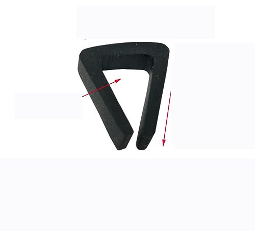 1 mètre U canal porte bande d'étanchéité en caoutchouc garniture de bord garde de bord coupe-froid isolation phonique profil en caoutchouc pour verre métal bois-11-6 plat-1M