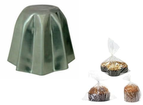 CUSTOM PRINT SHOPPING Juego de preparación de PANDORO artesanal; kit de preparación PANDORO (1 molde de 750 g, 5 bolsas)