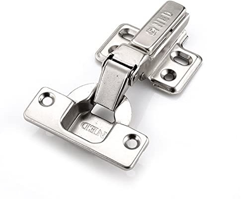 2 Stück Edelstahl-Eisenscharniere, Schranktürscharniere mit Zwei Kräften, Scharniere in Universalgröße, geeignet for Küchen- und Haushaltsmöbelbeschläge. (Size : Insert Embed)