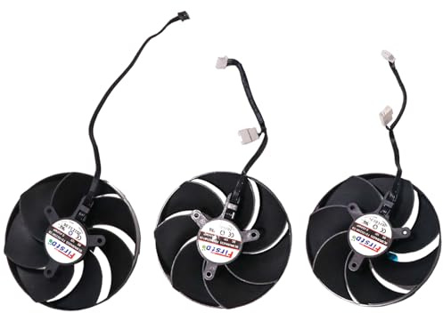 BestParts 100mm GPU New Graphics Card Video Card Cooling Fan Replacement for PNY RTX 4080S RTX 4090 Verto Triple Fan FD10020M12D Silent Fan 42mm 4-pin